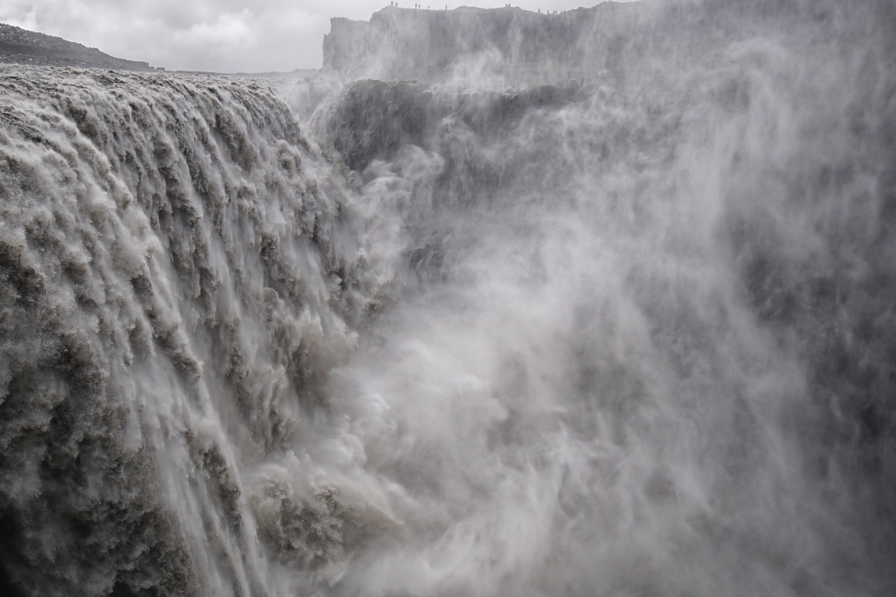 waterfall, dettifoss, iceland, black and white, waterfall, nature, waterfall, waterfall, waterfall, waterfall, iceland